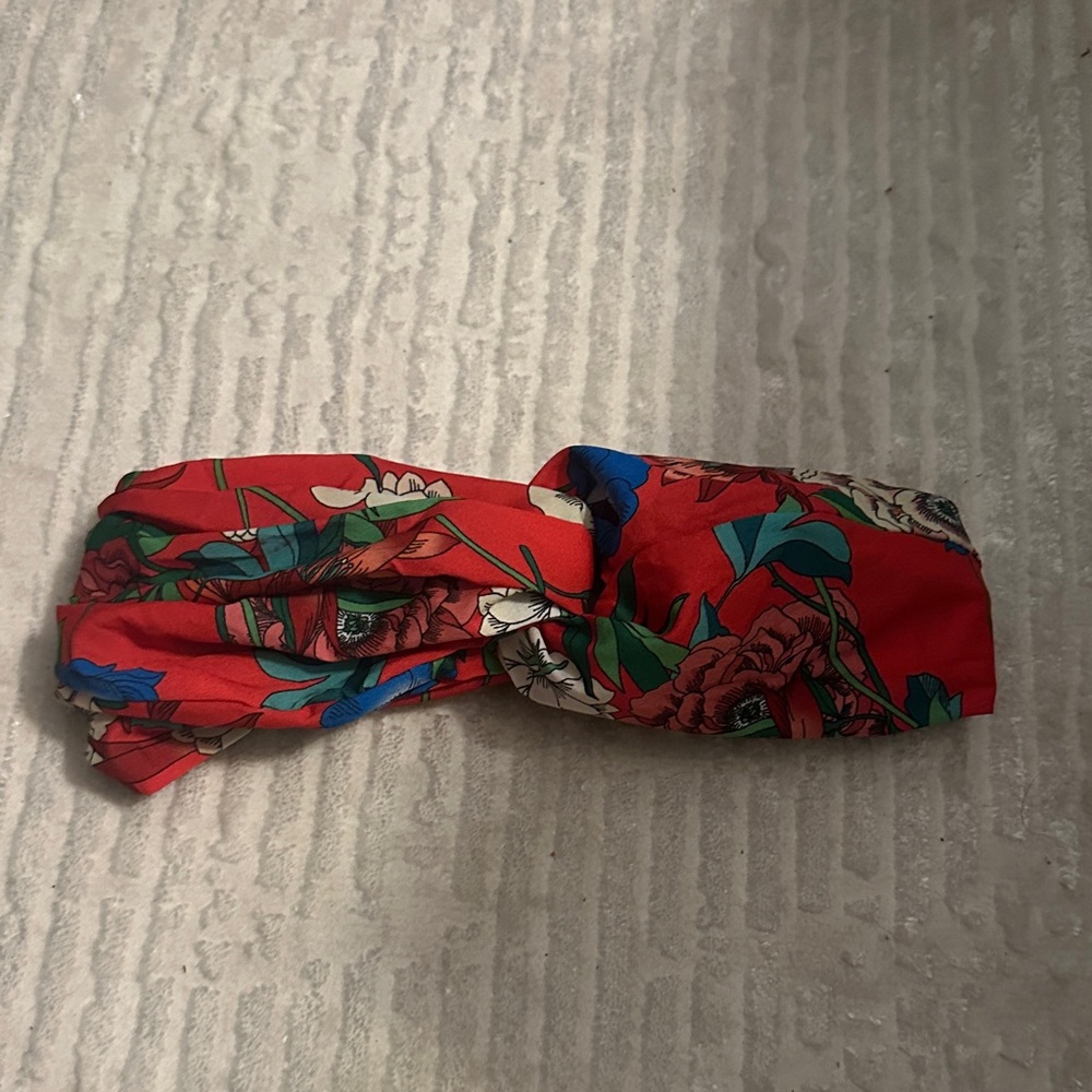 Zara Red Floral Headband